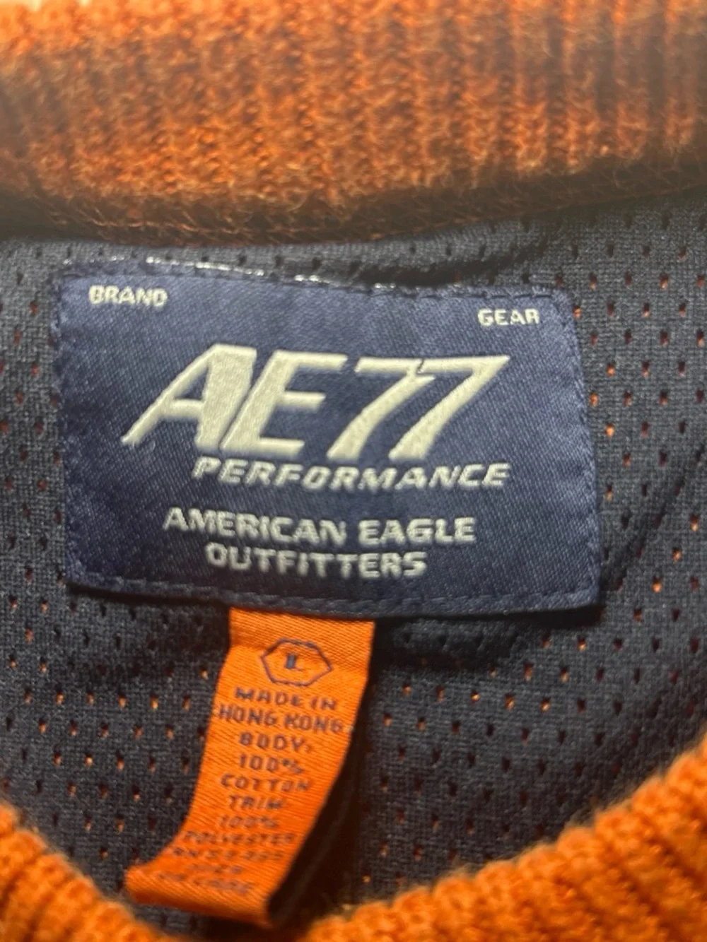 American Eagle Outfitters Orange Crewneck Sweater